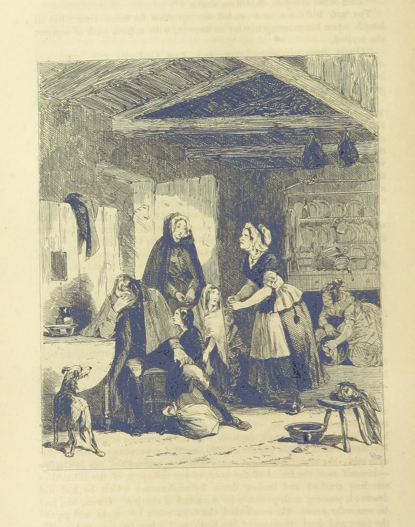 An illustration from Traits and Stories of the Irish Peasantry ... Fourth edition, 1864, leaf 422
