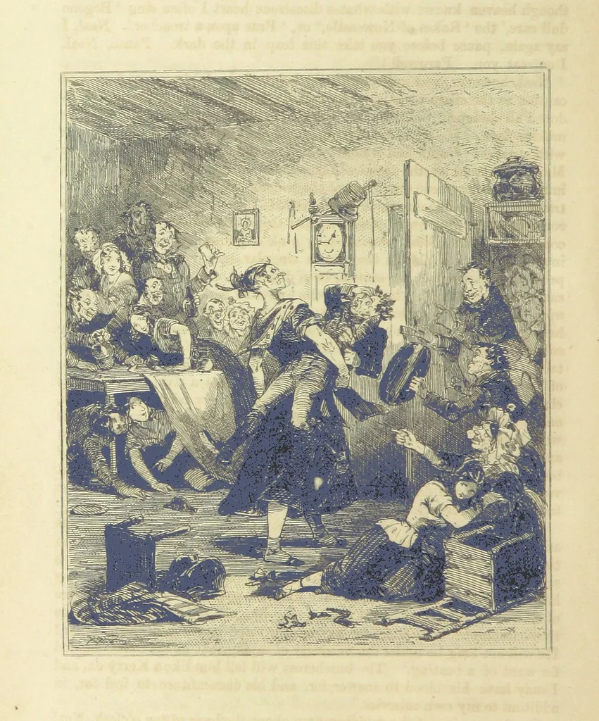 An illustration from Traits and Stories of the Irish Peasantry ... Fourth edition, 1864, leaf 460