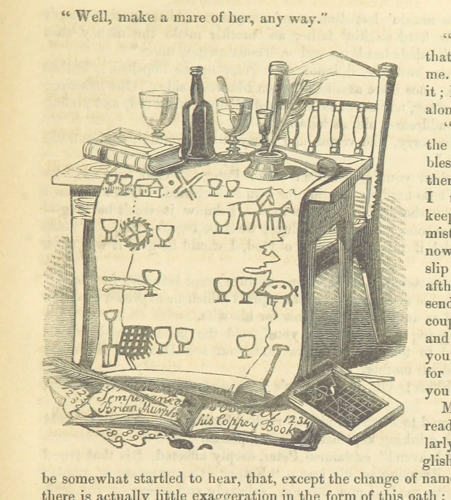 An illustration from Traits and Stories of the Irish Peasantry ... Fourth edition, 1864, leaf 85