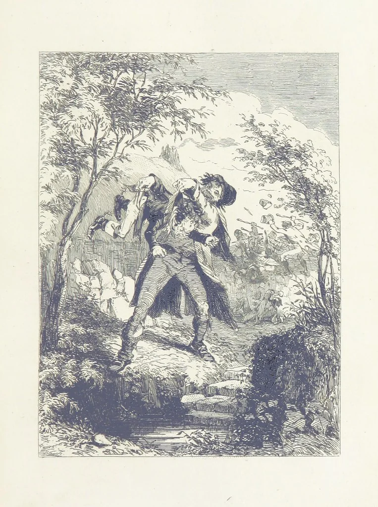 An illustration from Traits and Stories of the Irish Peasantry ... Fourth edition, 1876, leaf 113