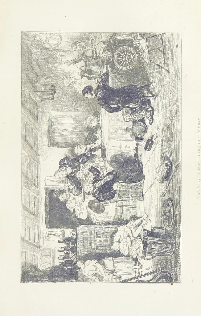 An illustration from Traits and Stories of the Irish Peasantry ... Fourth edition, 1876, leaf 233