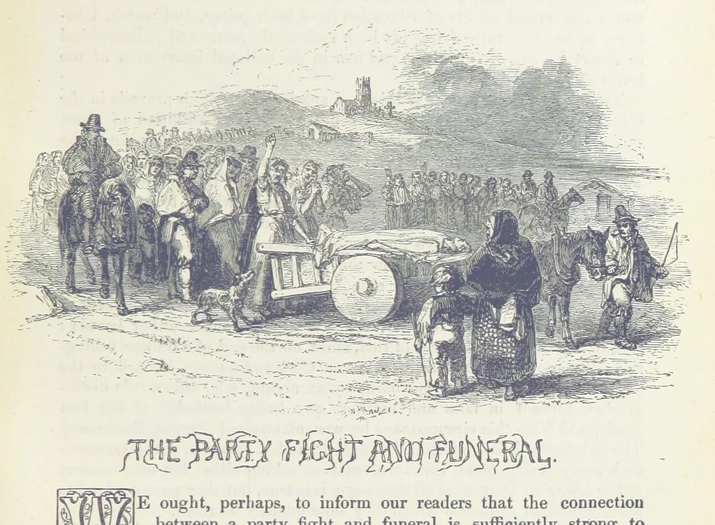 An illustration from Traits and Stories of the Irish Peasantry ... Fourth edition, 1876, leaf 239