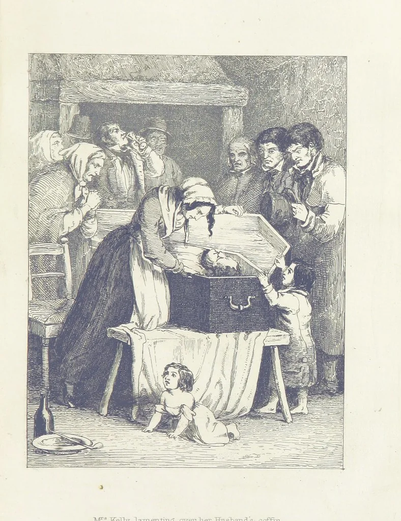 An illustration from Traits and Stories of the Irish Peasantry ... Fourth edition, 1876, leaf 285