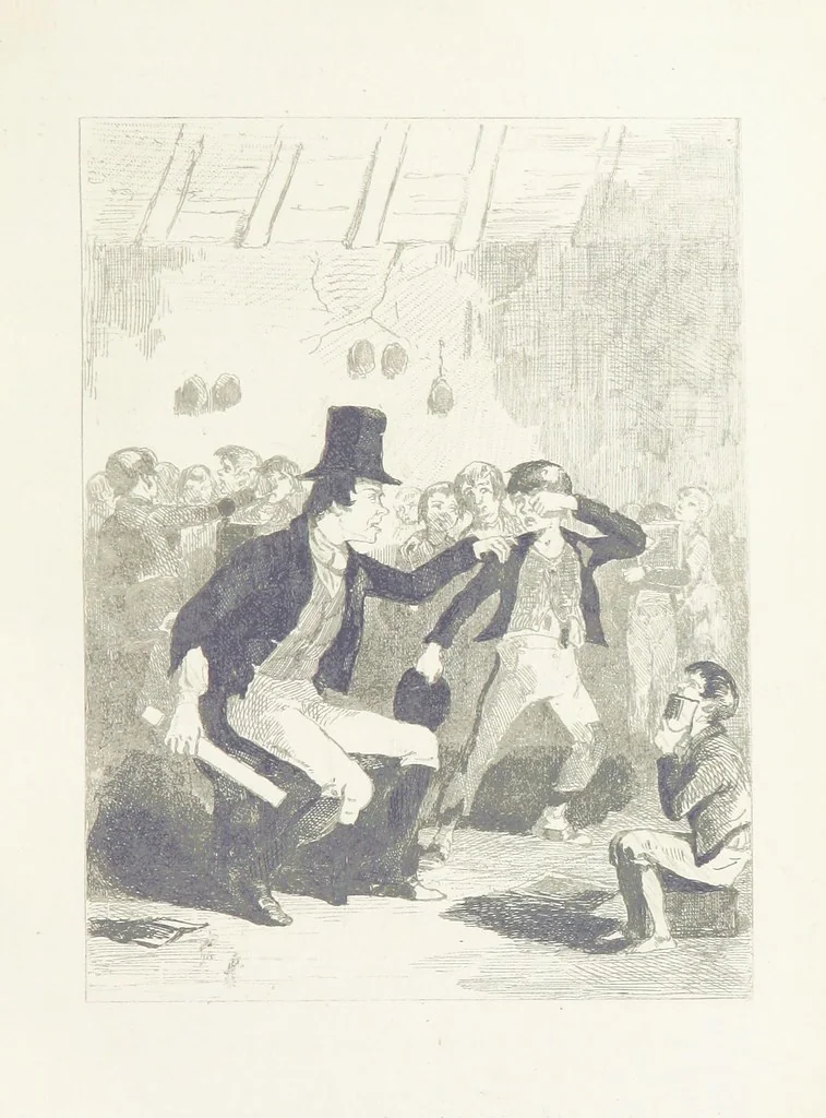An illustration from Traits and Stories of the Irish Peasantry ... Fourth edition, 1876, leaf 371
