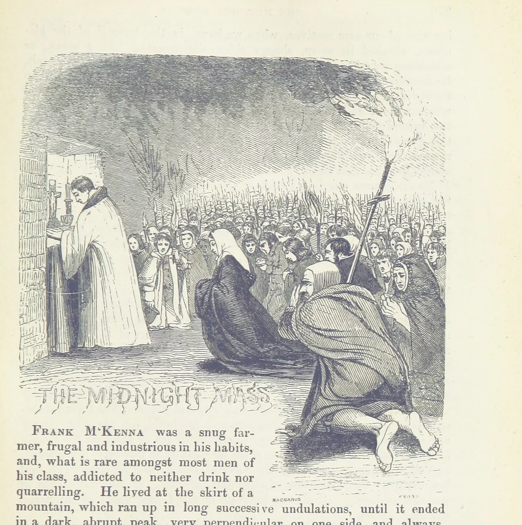 An illustration from Traits and Stories of the Irish Peasantry ... Fourth edition, 1876, leaf 395