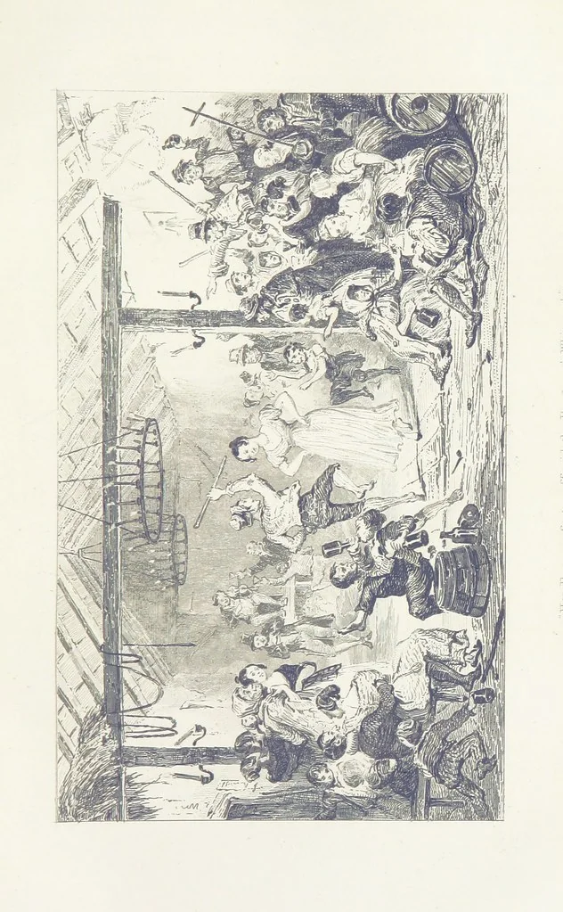 An illustration from Traits and Stories of the Irish Peasantry ... Fourth edition, 1876, leaf 413