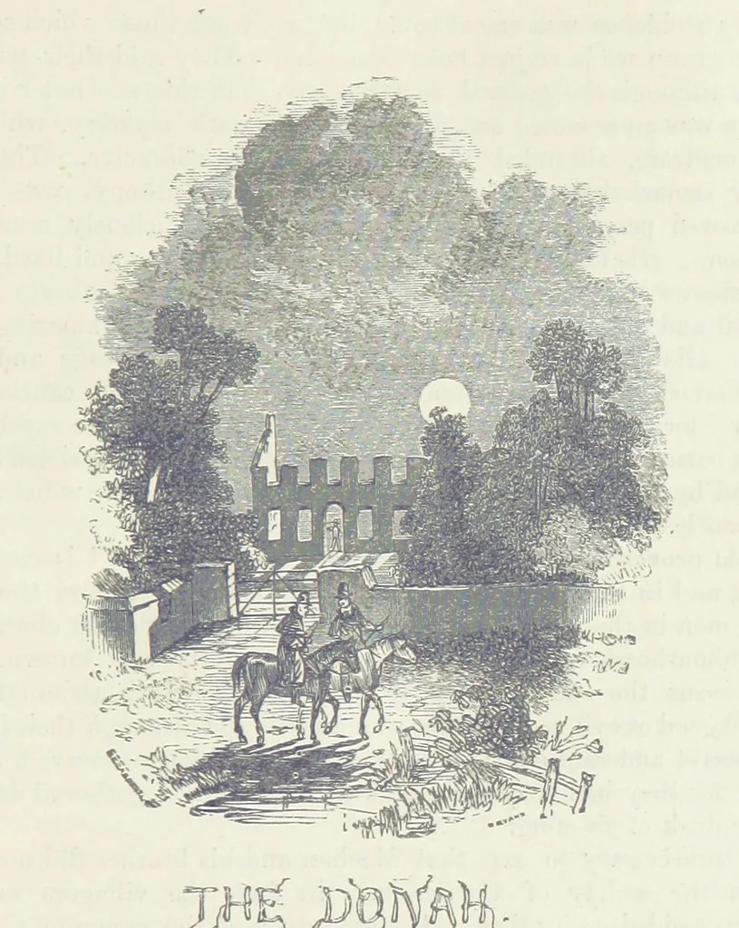 An illustration from Traits and Stories of the Irish Peasantry ... Fourth edition, 1876, leaf 455