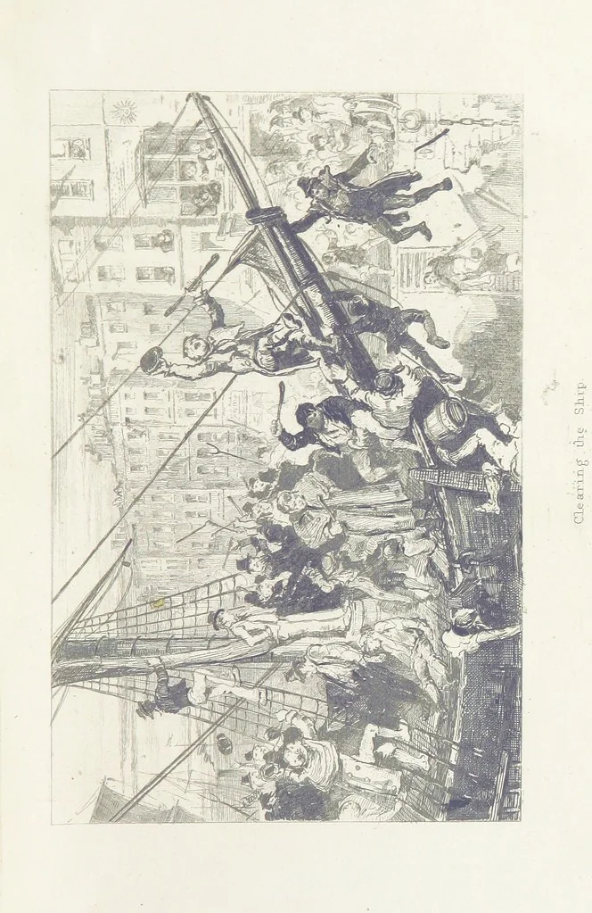 An illustration from Traits and Stories of the Irish Peasantry ... Fourth edition, 1876, leaf 507