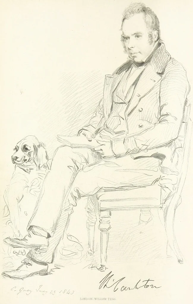 An illustration from Traits and Stories of the Irish Peasantry ... Fourth edition, 1876, leaf 8