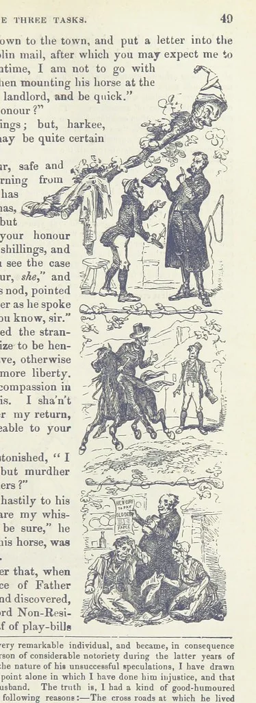 An illustration from Traits and Stories of the Irish Peasantry ... Fourth edition, 1876, leaf 91