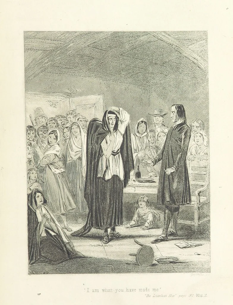 An illustration from Traits and Stories of the Irish Peasantry ... Fourth edition, 1876, leaf 109