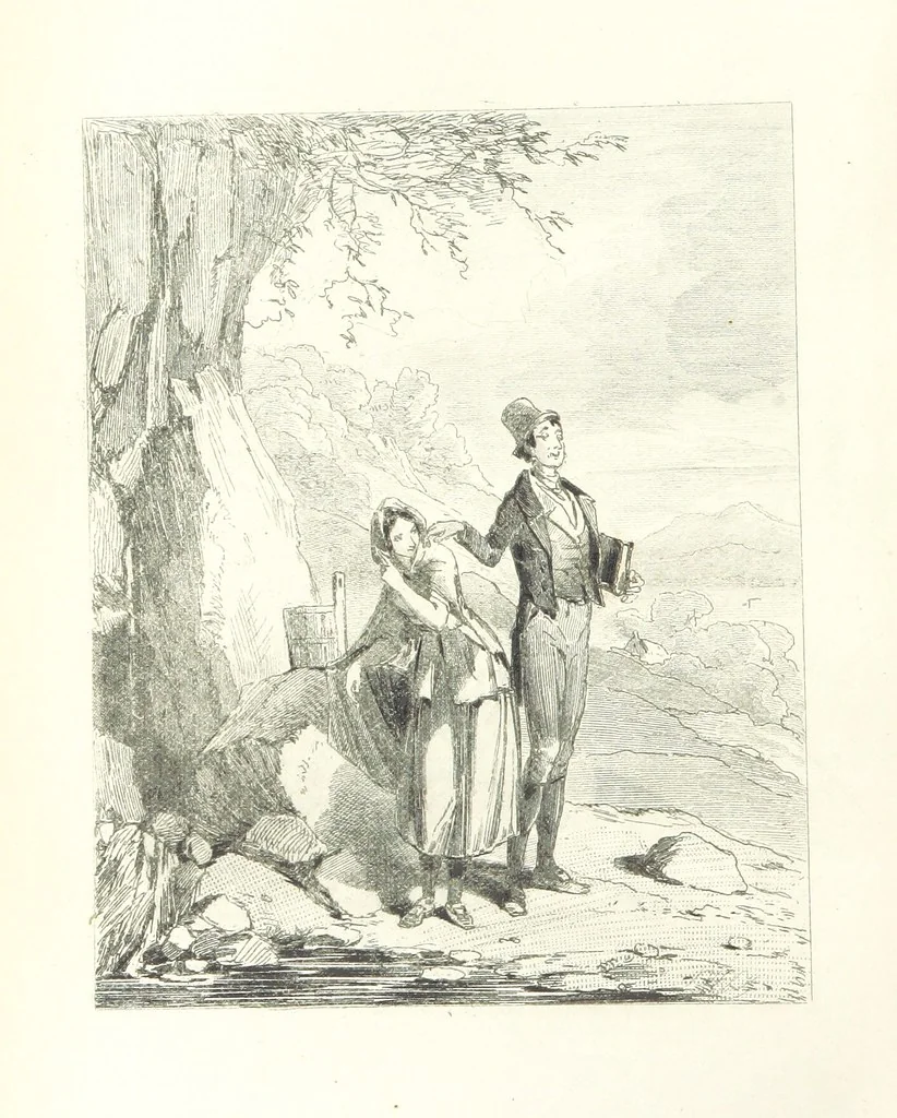 An illustration from Traits and Stories of the Irish Peasantry ... Fourth edition, 1876, leaf 128