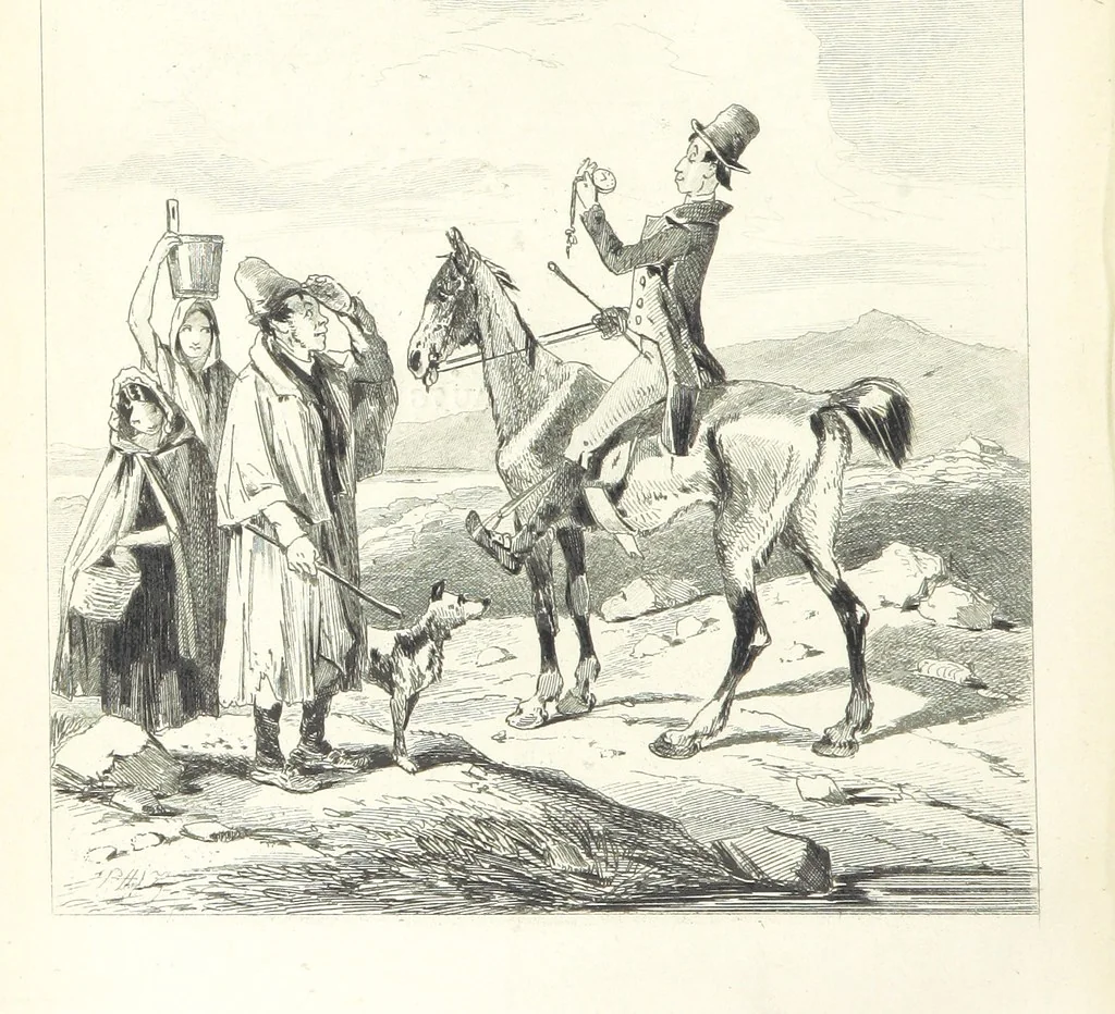 An illustration from Traits and Stories of the Irish Peasantry ... Fourth edition, 1876, leaf 132