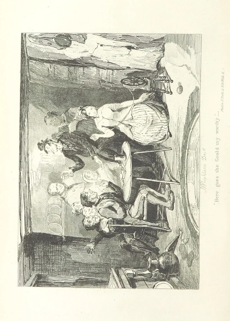 An illustration from Traits and Stories of the Irish Peasantry ... Fourth edition, 1876, leaf 258