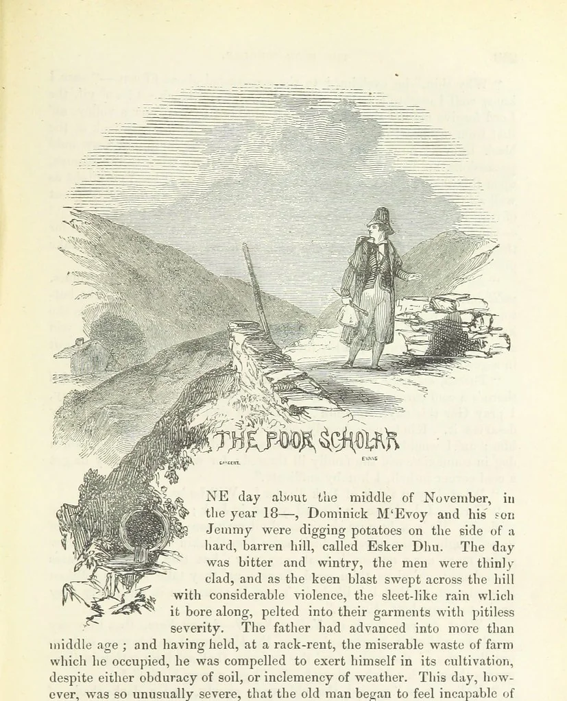 An illustration from Traits and Stories of the Irish Peasantry ... Fourth edition, 1876, leaf 283