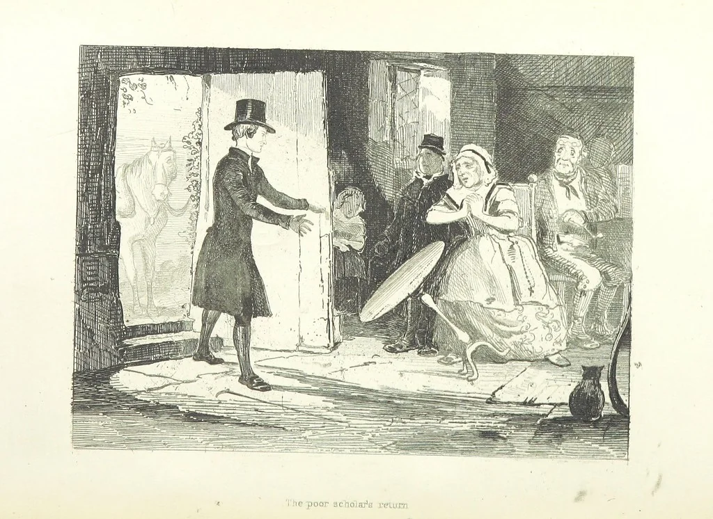 An illustration from Traits and Stories of the Irish Peasantry ... Fourth edition, 1876, leaf 376
