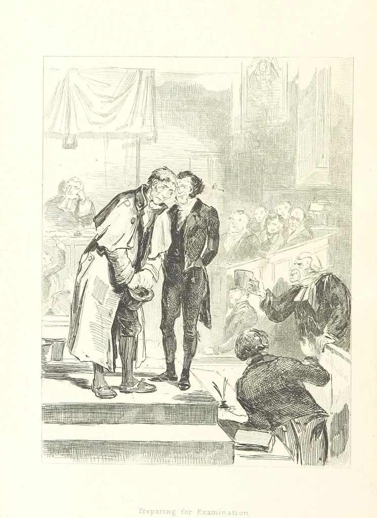 An illustration from Traits and Stories of the Irish Peasantry ... Fourth edition, 1876, leaf 8