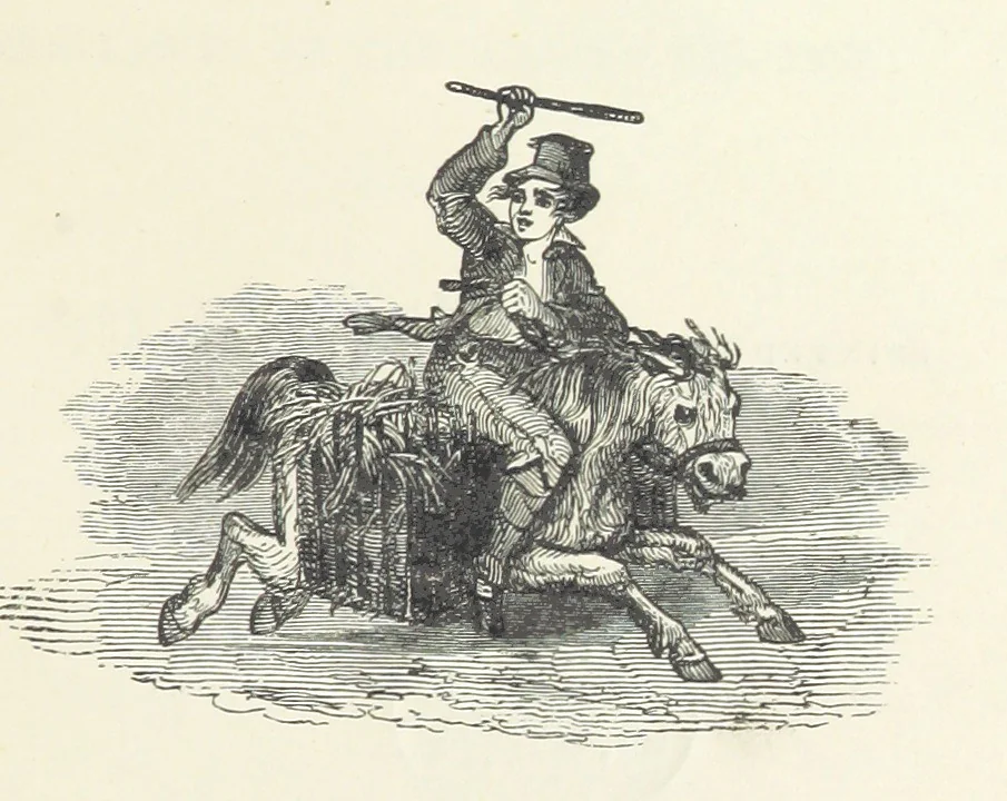 An illustration from Traits and Stories of the Irish Peasantry ... Fourth edition, 1876, leaf 9