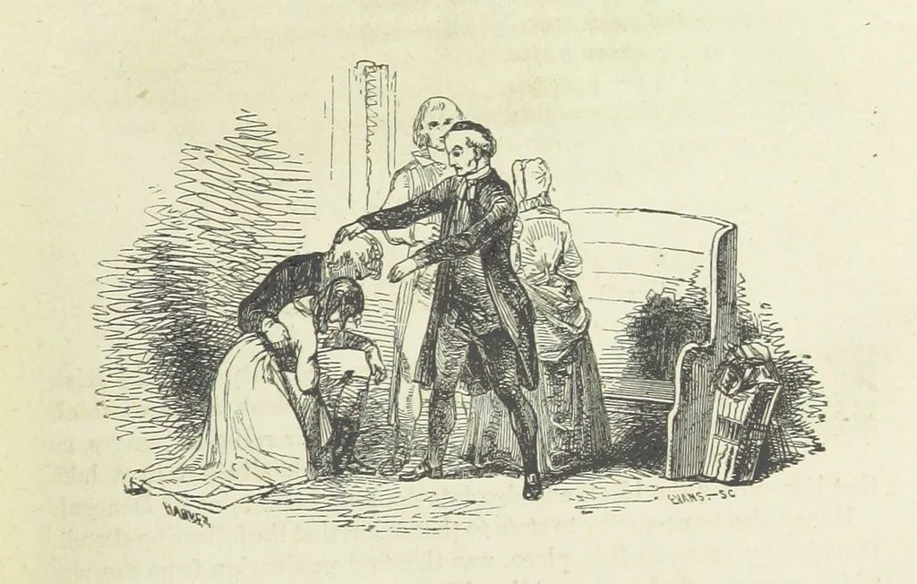 An illustration from Traits and Stories of the Irish Peasantry ... Fourth edition, 1881, leaf 107