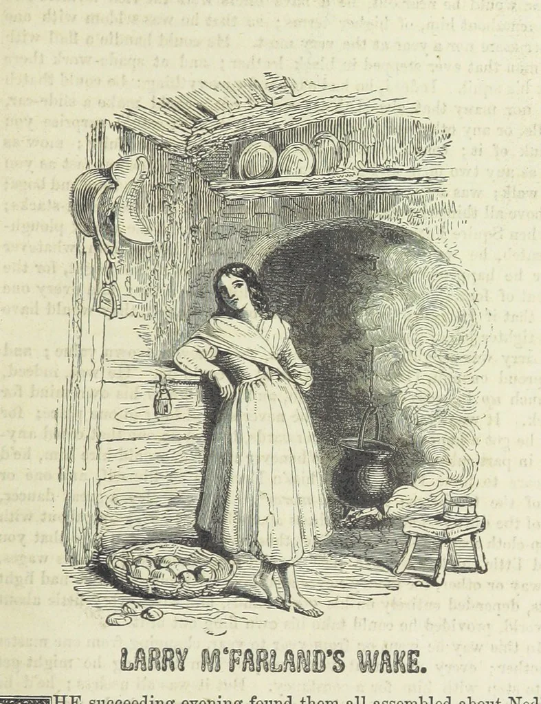 An illustration from Traits and Stories of the Irish Peasantry ... Fourth edition, 1881, leaf 143