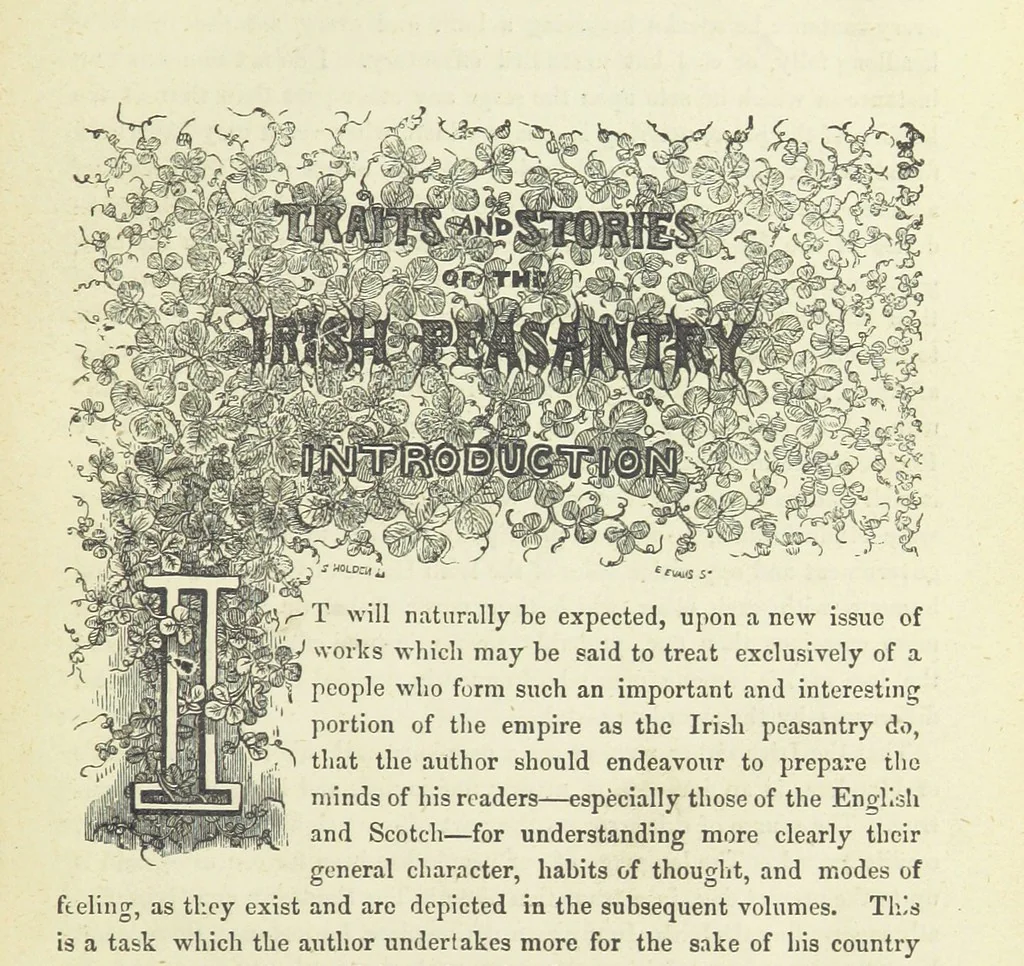 An illustration from Traits and Stories of the Irish Peasantry ... Fourth edition, 1881, leaf 17