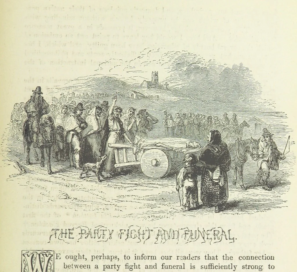 An illustration from Traits and Stories of the Irish Peasantry ... Fourth edition, 1881, leaf 227