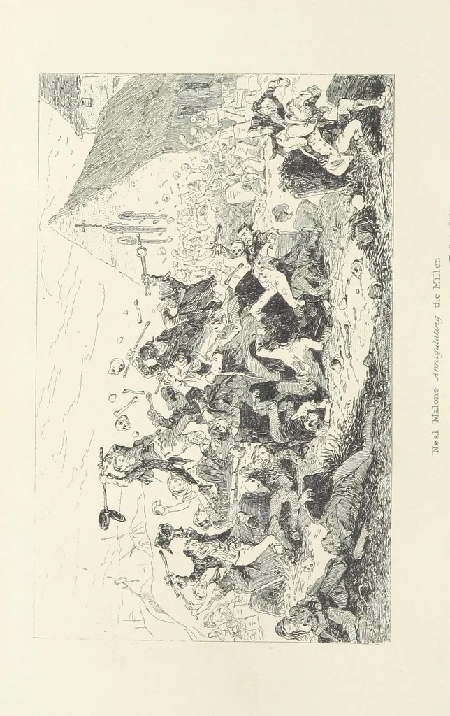 An illustration from Traits and Stories of the Irish Peasantry ... Fourth edition, 1881, leaf 284