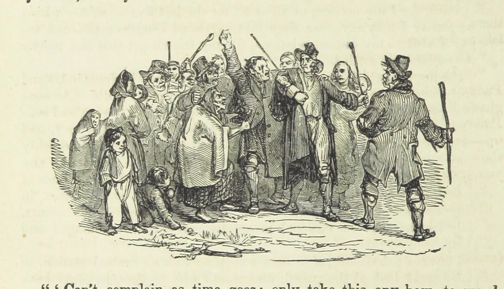 An illustration from Traits and Stories of the Irish Peasantry ... Fourth edition, 1881, leaf 304
