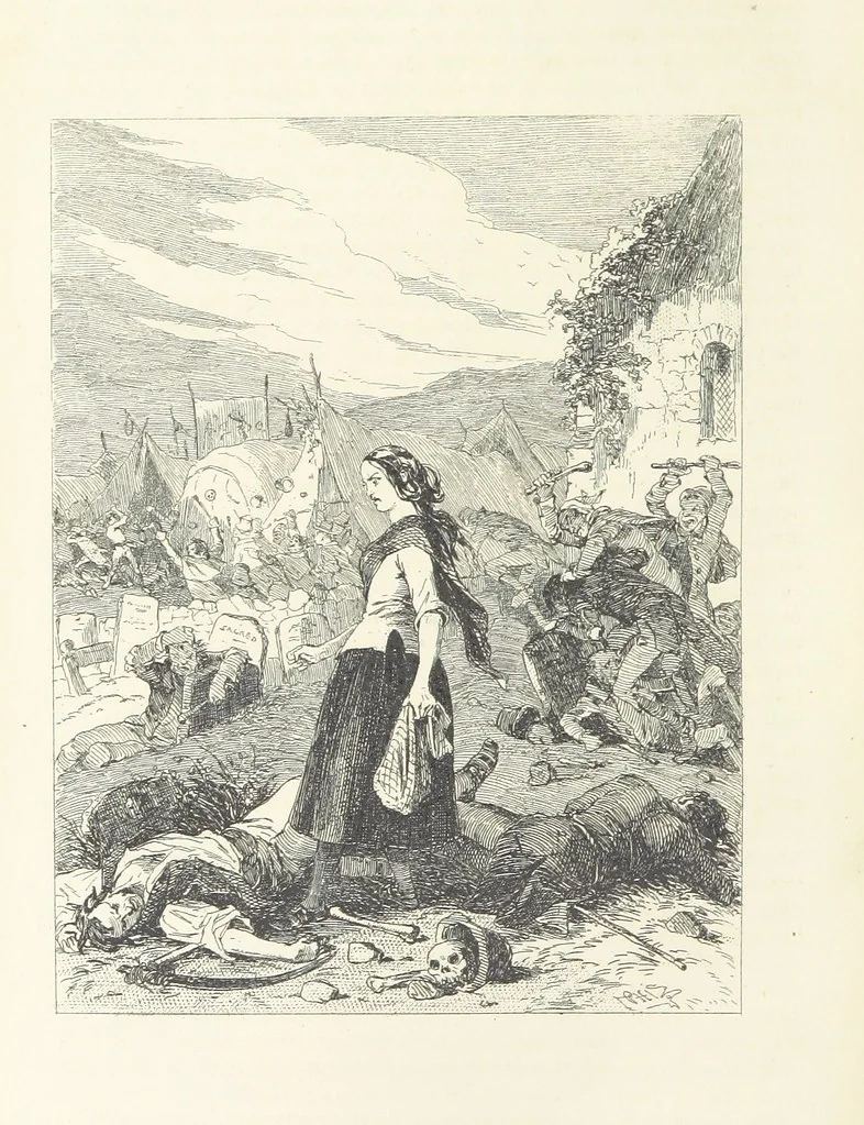 An illustration from Traits and Stories of the Irish Peasantry ... Fourth edition, 1881, leaf 312