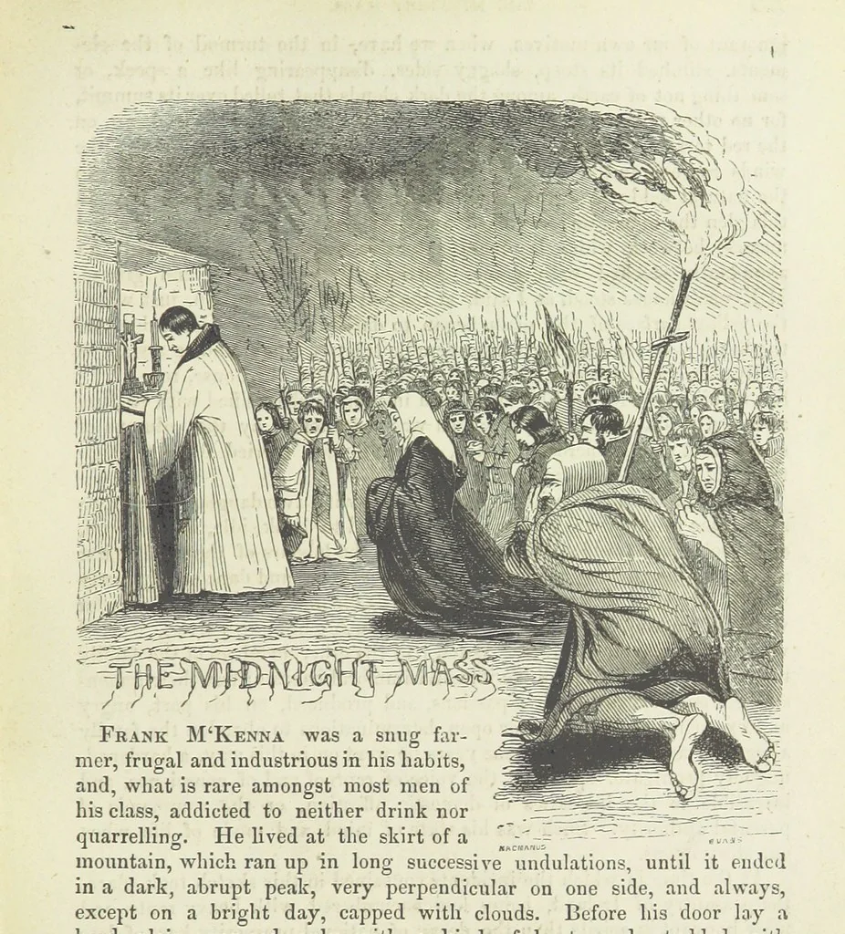 An illustration from Traits and Stories of the Irish Peasantry ... Fourth edition, 1881, leaf 315