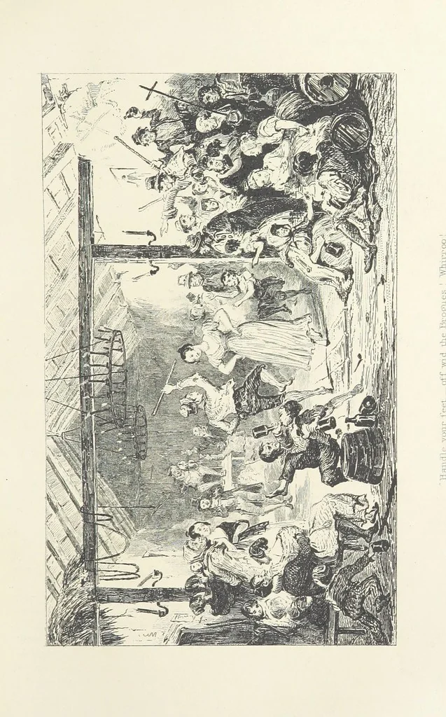 An illustration from Traits and Stories of the Irish Peasantry ... Fourth edition, 1881, leaf 339