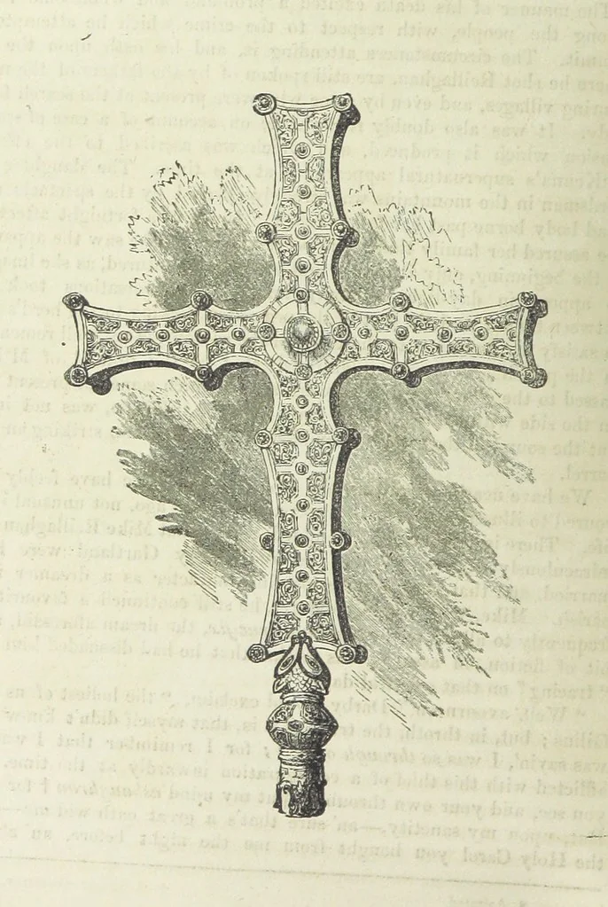 An illustration from Traits and Stories of the Irish Peasantry ... Fourth edition, 1881, leaf 378