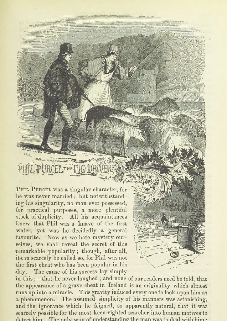 An illustration from Traits and Stories of the Irish Peasantry ... Fourth edition, 1881, leaf 437
