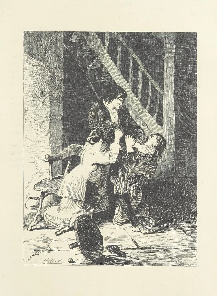 An illustration from Traits and Stories of the Irish Peasantry ... Fourth edition, 1881, leaf 463