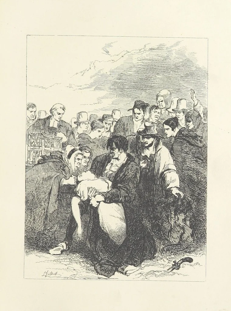 An illustration from Traits and Stories of the Irish Peasantry ... Fourth edition, 1881, leaf 479