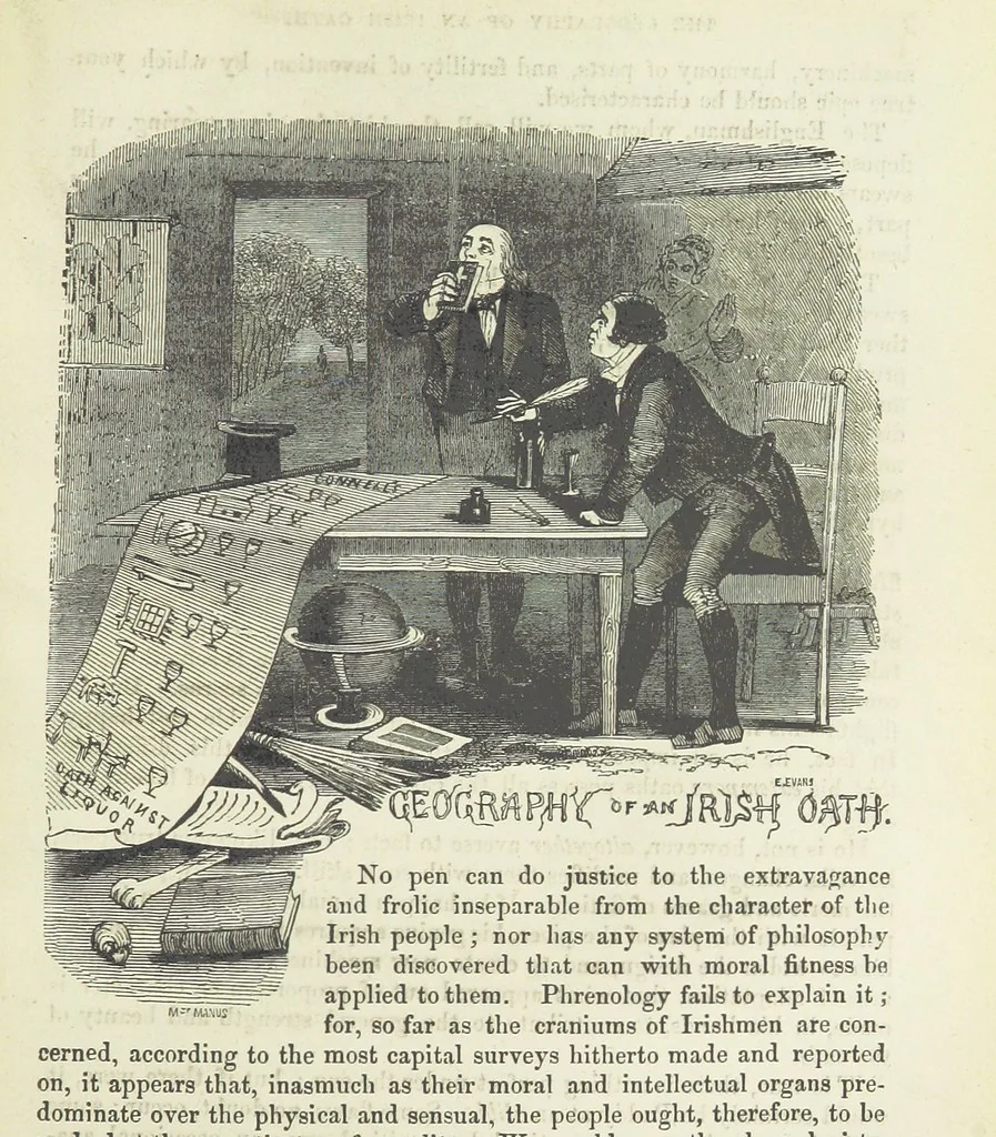 An illustration from Traits and Stories of the Irish Peasantry ... Fourth edition, 1881, leaf 489