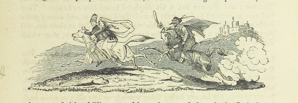 An illustration from Traits and Stories of the Irish Peasantry ... Fourth edition, 1881, leaf 59