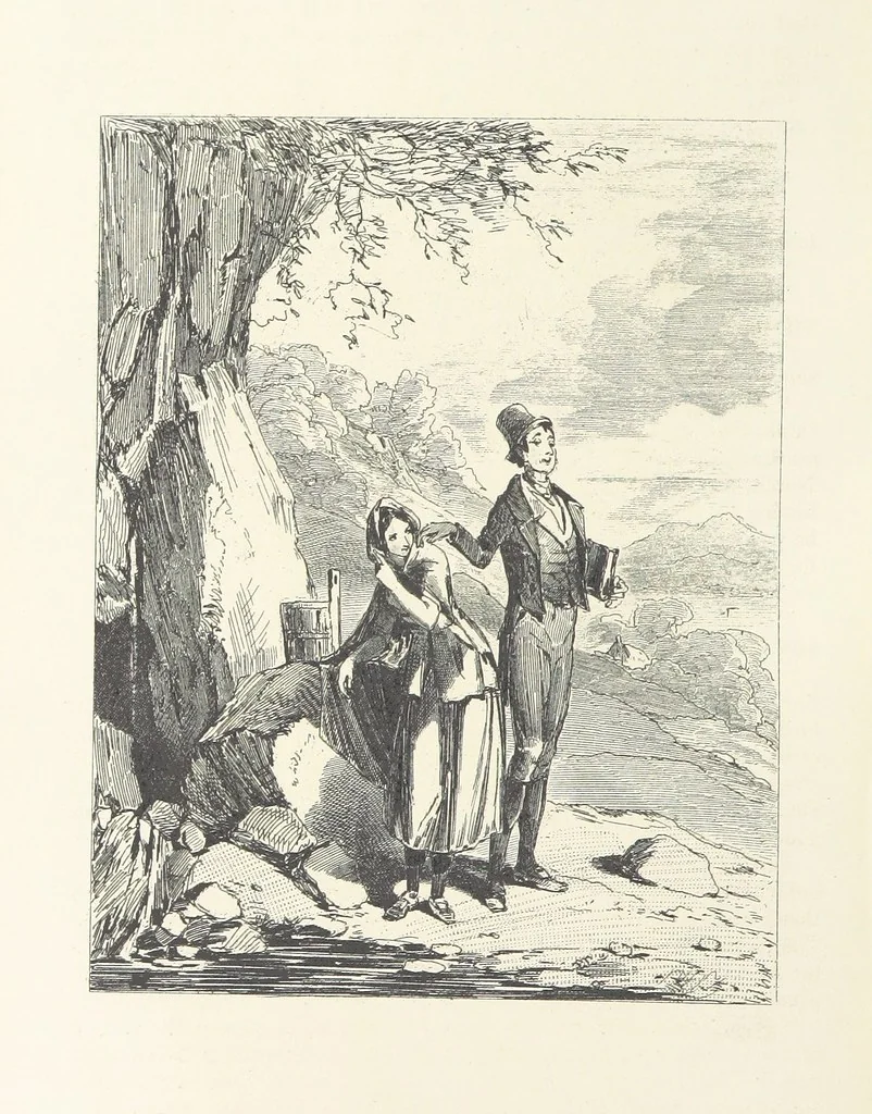 An illustration from Traits and Stories of the Irish Peasantry ... Fourth edition, 1881, leaf 606