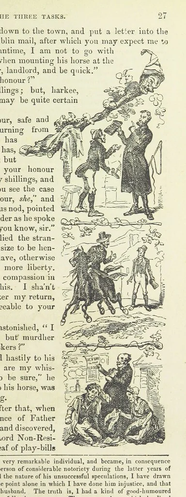 An illustration from Traits and Stories of the Irish Peasantry ... Fourth edition, 1881, leaf 69