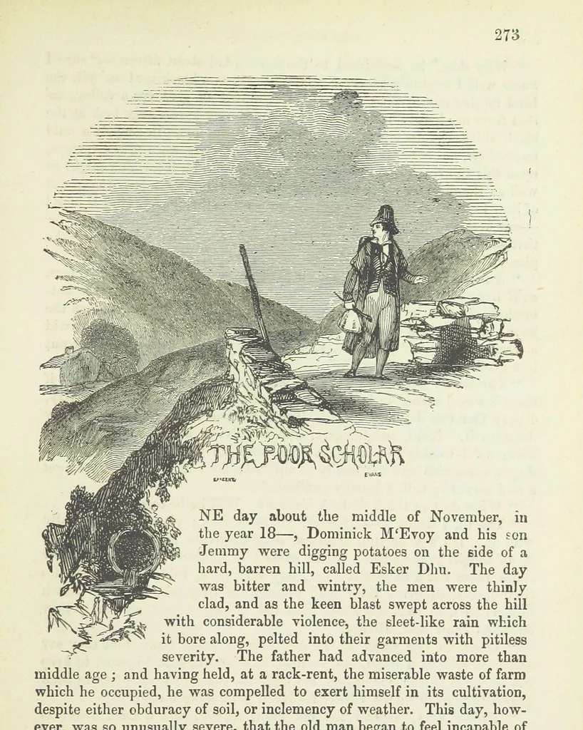 An illustration from Traits and Stories of the Irish Peasantry ... Fourth edition, 1881, leaf 777