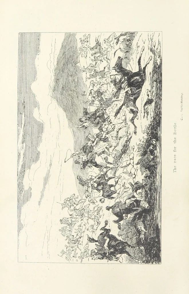 An illustration from Traits and Stories of the Irish Peasantry ... Fourth edition, 1881, leaf 88