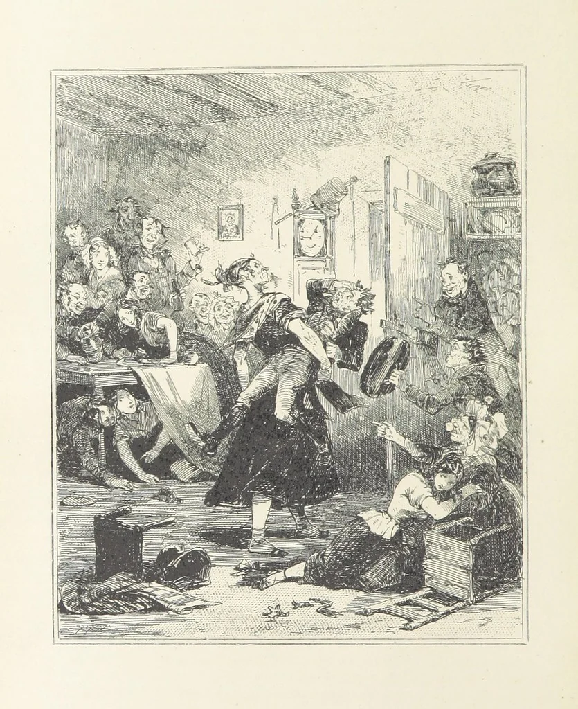 An illustration from Traits and Stories of the Irish Peasantry ... Fourth edition, 1881, leaf 884