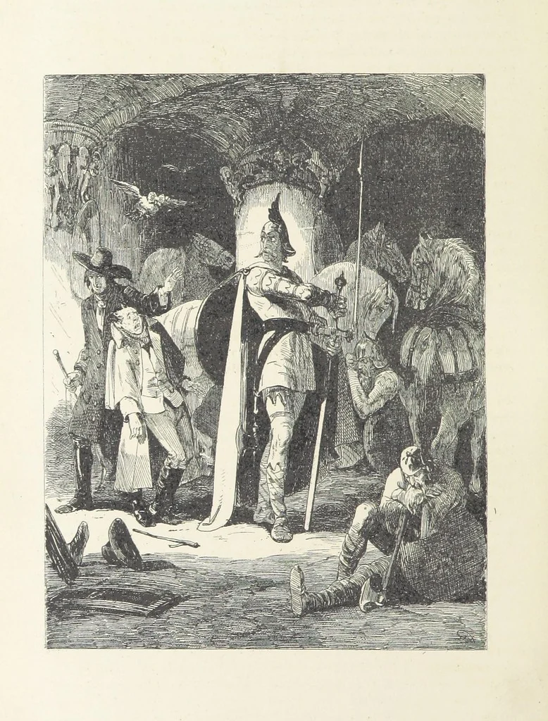 An illustration from Traits and Stories of the Irish Peasantry ... Fourth edition, 1881, leaf 916