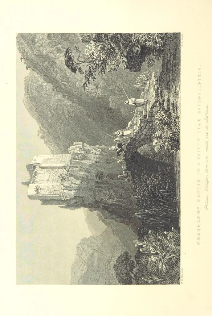 An illustration from Syria, the Holy Land, Asia Minor, &c., illustrated. In a series of views drawn from nature by W. H. Bartlett, William Purser (Thomas Allom), &c. With descriptions of the plates by J. Carne. [With maps, 1853, leaf 102