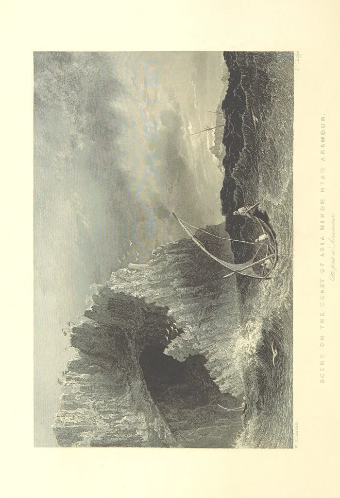 An illustration from Syria, the Holy Land, Asia Minor, &c., illustrated. In a series of views drawn from nature by W. H. Bartlett, William Purser (Thomas Allom), &c. With descriptions of the plates by J. Carne. [With maps, 1853, leaf 144