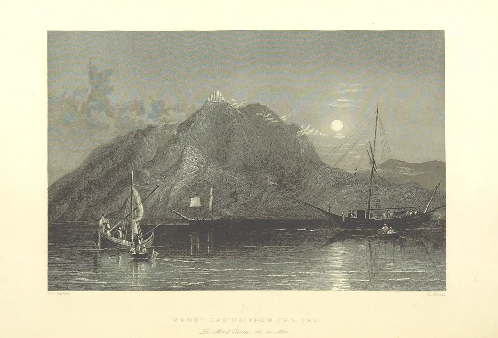 An illustration from Syria, the Holy Land, Asia Minor, &c., illustrated. In a series of views drawn from nature by W. H. Bartlett, William Purser (Thomas Allom), &c. With descriptions of the plates by J. Carne. [With maps, 1853, leaf 164