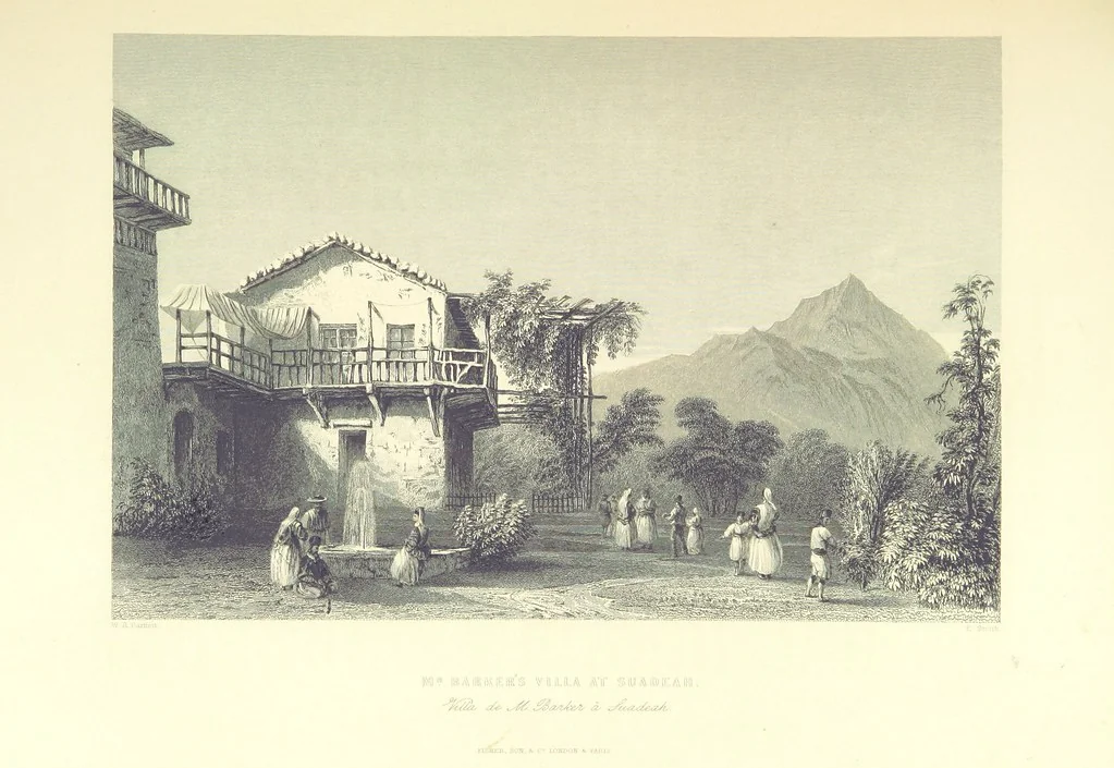 An illustration from Syria, the Holy Land, Asia Minor, &c., illustrated. In a series of views drawn from nature by W. H. Bartlett, William Purser (Thomas Allom), &c. With descriptions of the plates by J. Carne. [With maps, 1853, leaf 219