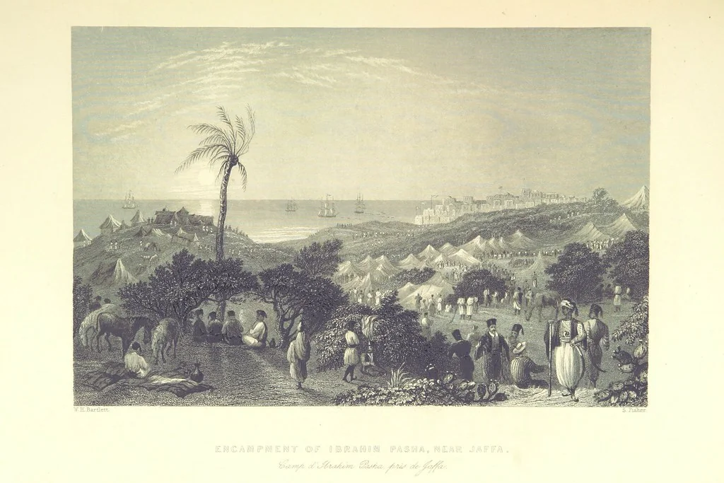 An illustration from Syria, the Holy Land, Asia Minor, &c., illustrated. In a series of views drawn from nature by W. H. Bartlett, William Purser (Thomas Allom), &c. With descriptions of the plates by J. Carne. [With maps, 1853, leaf 223
