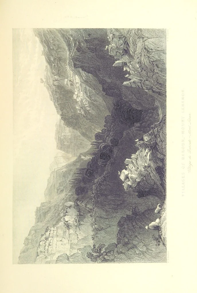 An illustration from Syria, the Holy Land, Asia Minor, &c., illustrated. In a series of views drawn from nature by W. H. Bartlett, William Purser (Thomas Allom), &c. With descriptions of the plates by J. Carne. [With maps, 1853, leaf 245