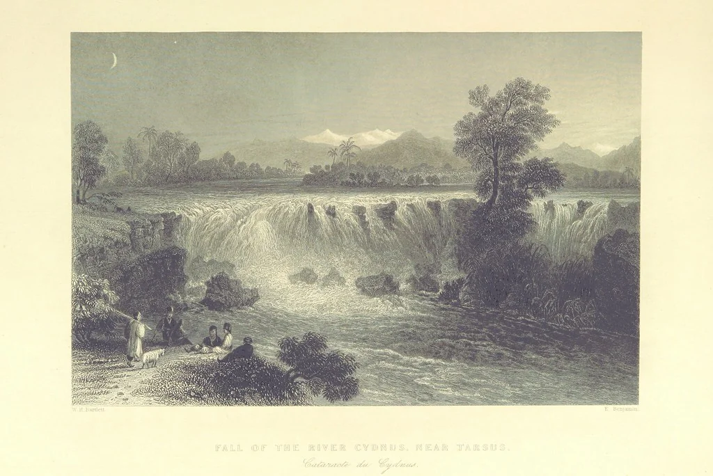 An illustration from Syria, the Holy Land, Asia Minor, &c., illustrated. In a series of views drawn from nature by W. H. Bartlett, William Purser (Thomas Allom), &c. With descriptions of the plates by J. Carne. [With maps, 1853, leaf 27